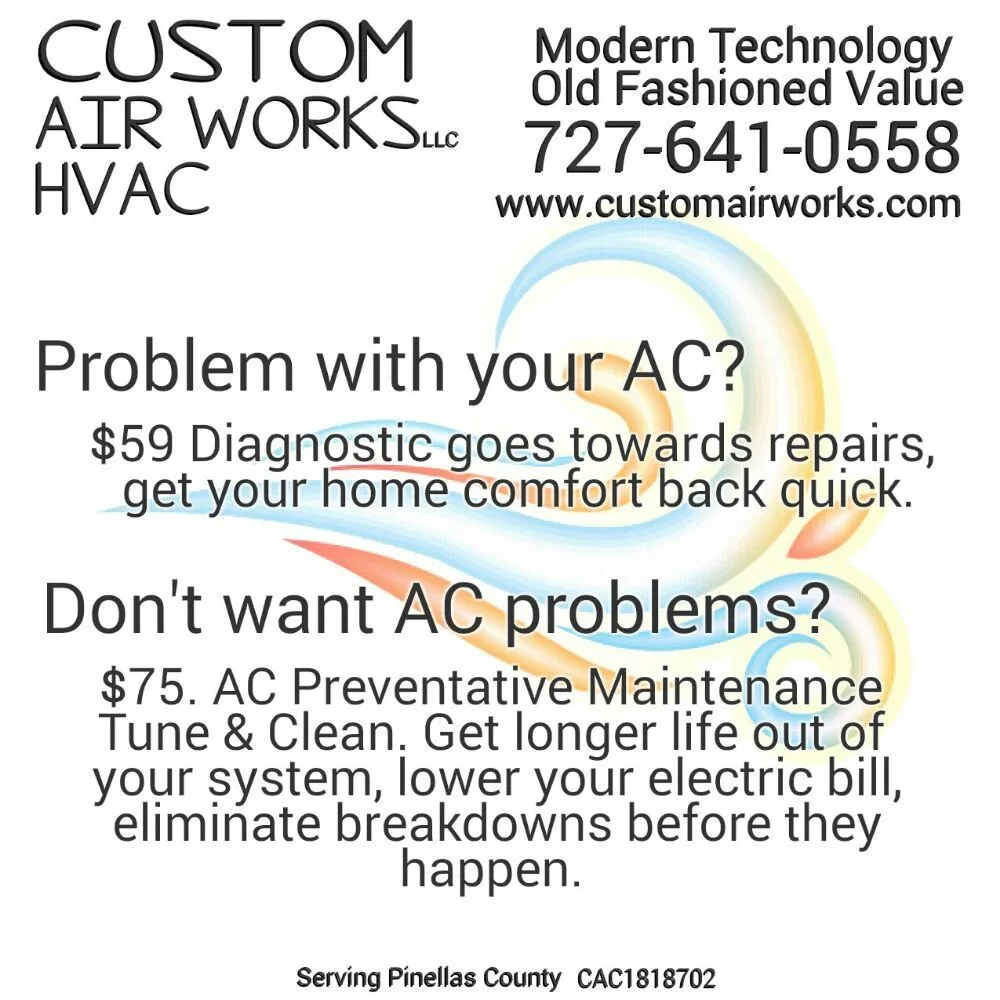 Reliable AC repair in St Petersburg, FL - Custom Air Works