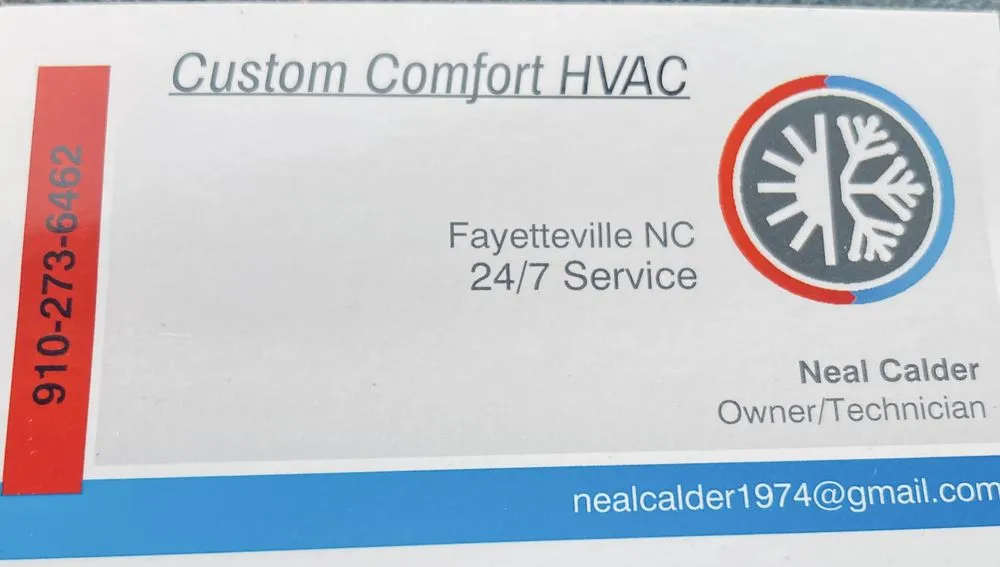 Slide of Custom Comfort HVAC