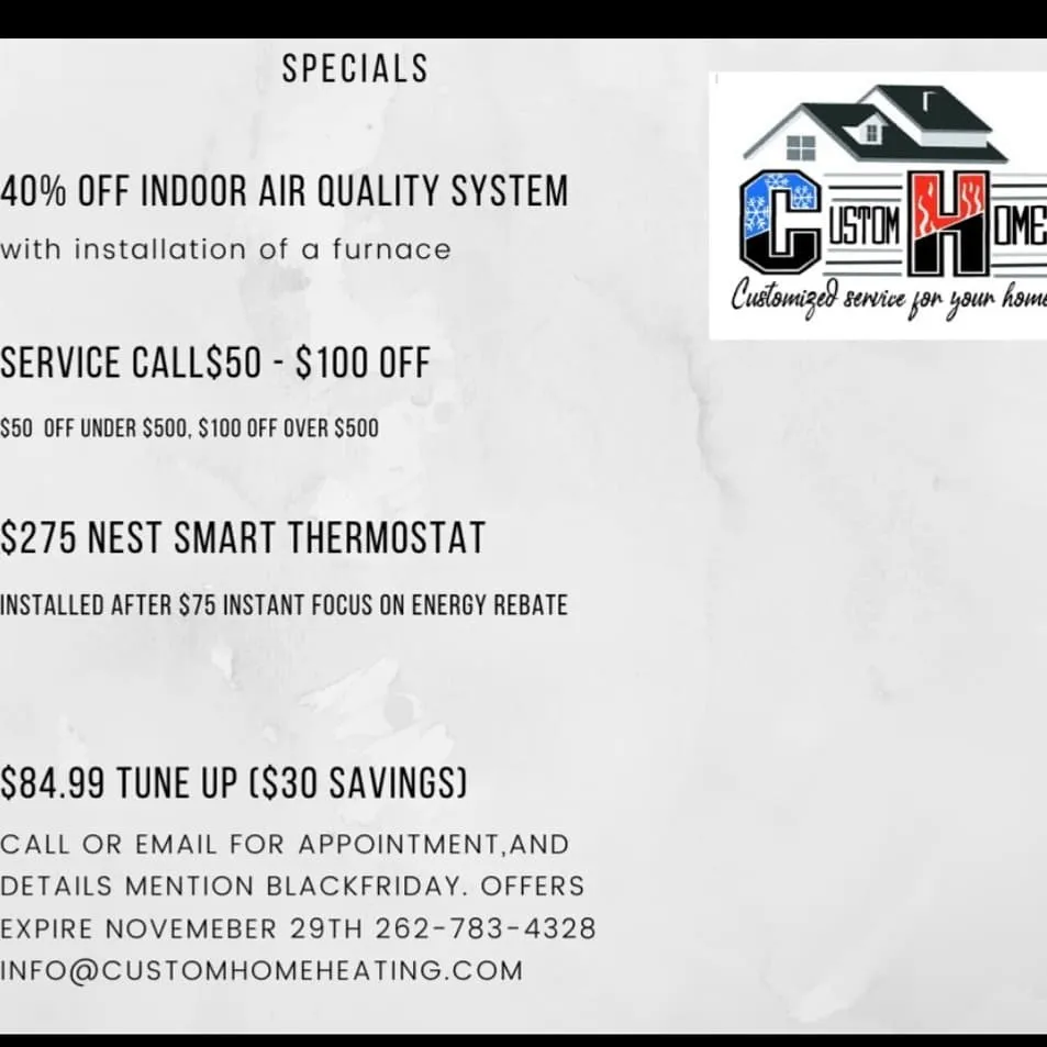 Slide of Custom Home Heating and Air