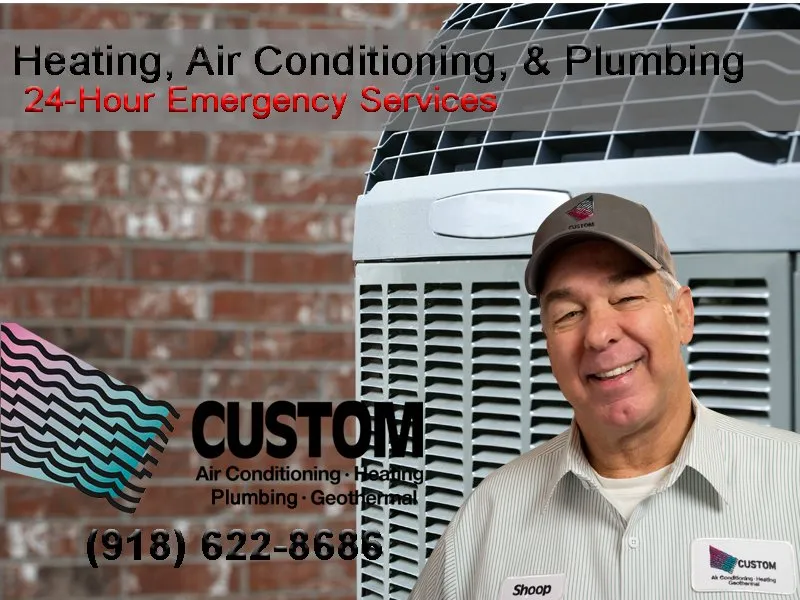 Slide of Custom Services Tulsa Heating Air and Plumbing