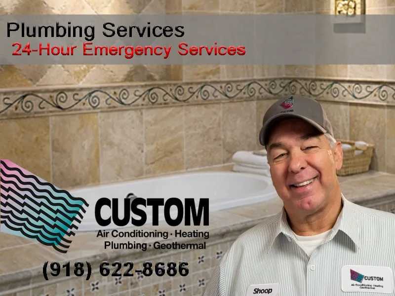 Slide of Custom Services Tulsa Heating Air and Plumbing