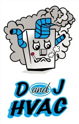 D & J Heating and Cooling Logo