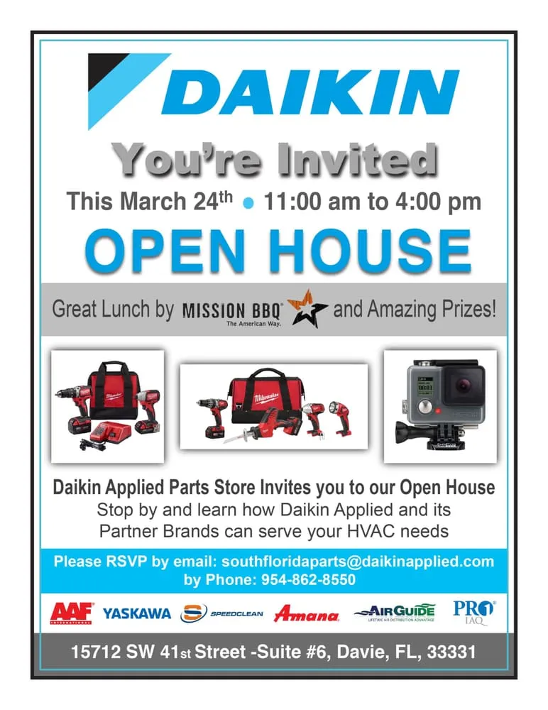Slide of Daikin Applied Parts Store