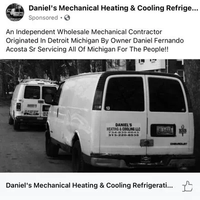 Daniel's Mechanical Heating & Cooling Refrigeration Logo