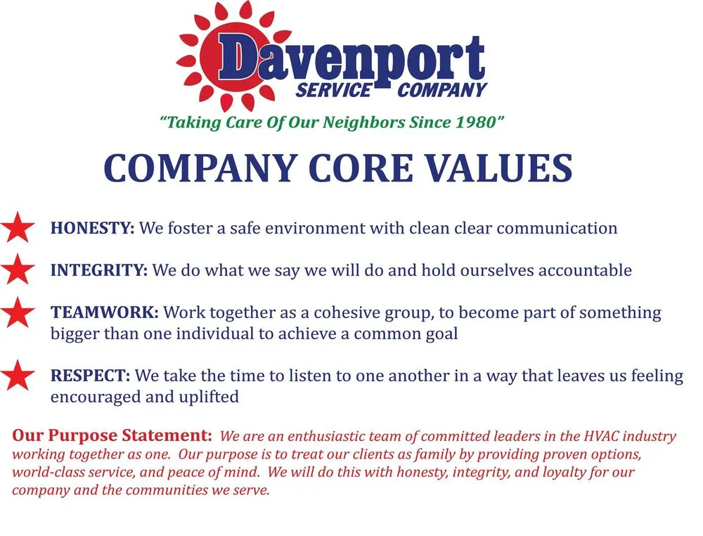 Slide of Davenport Service