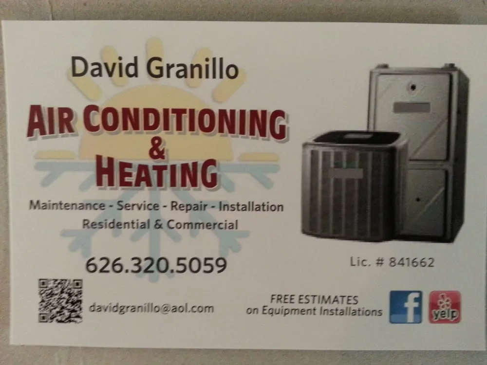 Slide of David Granillo Air Conditioning & Heating