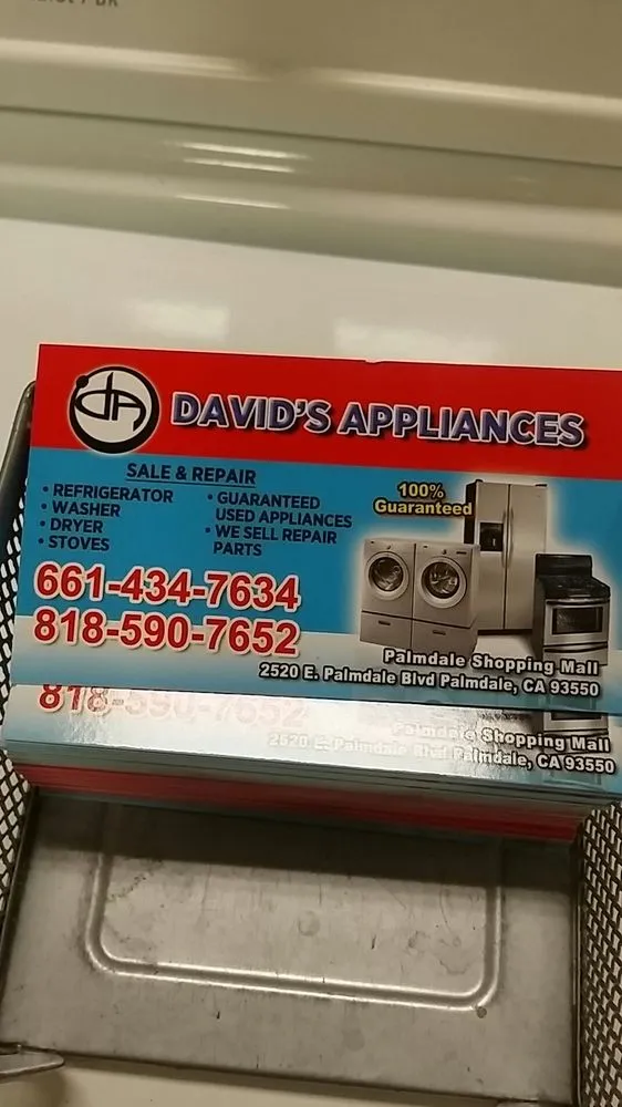 Slide of David's Appliances