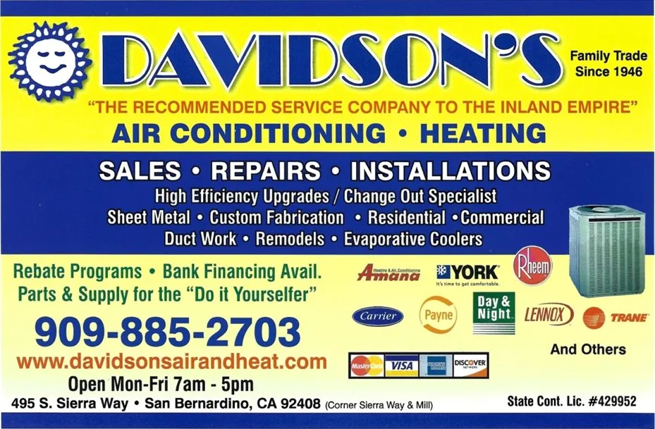 Slide of Davidson Air Cond & Heating