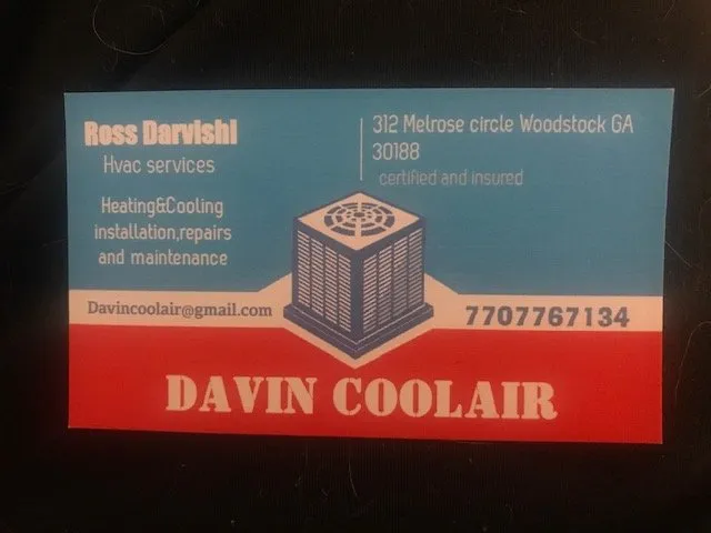Slide of Davin cool air