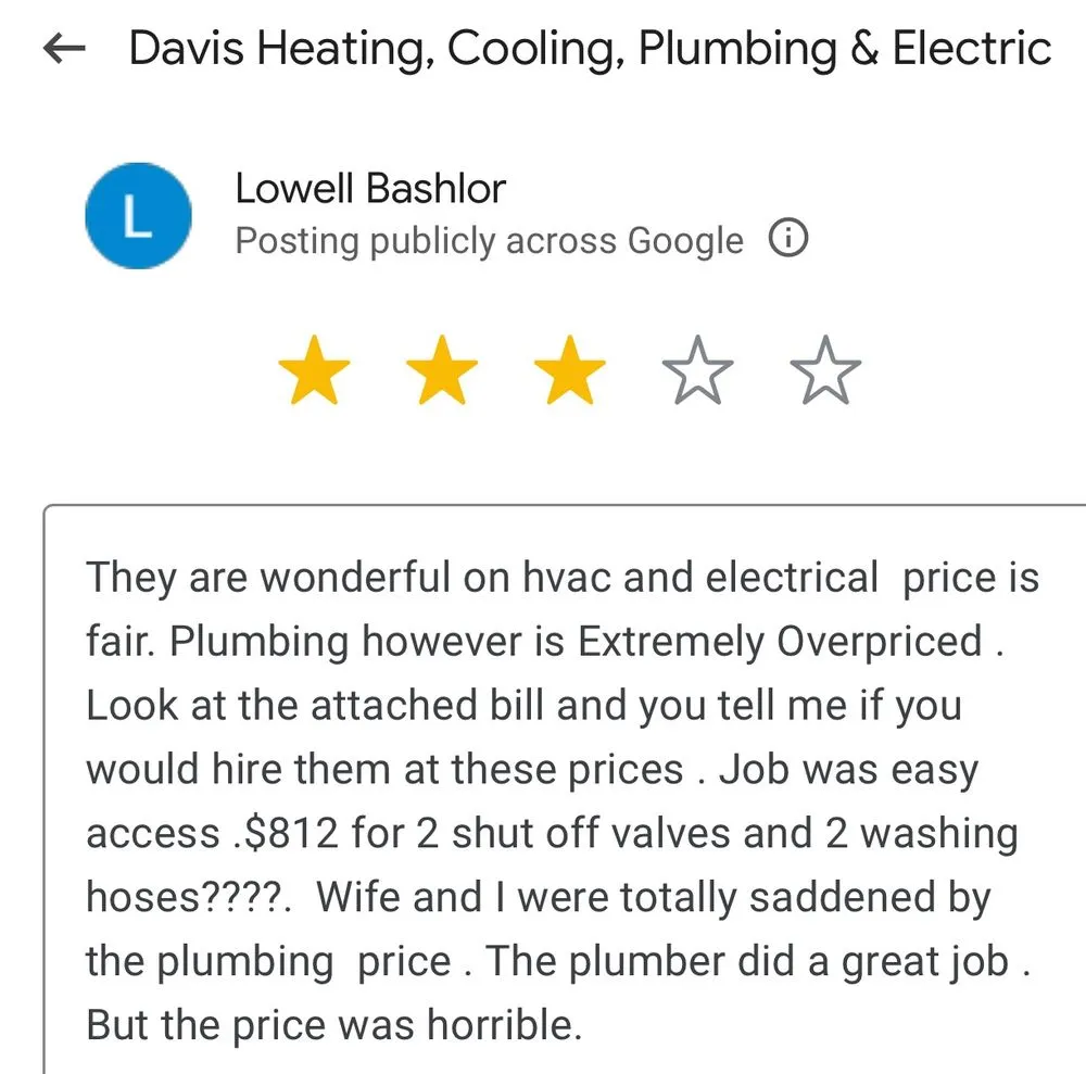 Slide of Davis Heating & AC