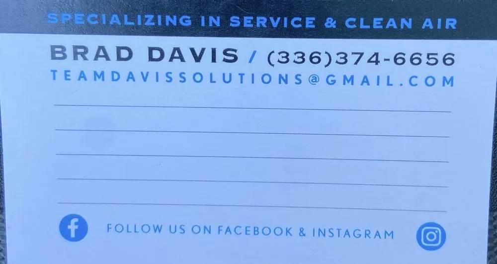 Slide of Davis Heating & Air