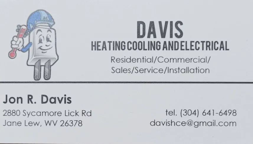 Expert HVAC installation in Jane Lew, WV by Davis Heating Cooling and Electrical