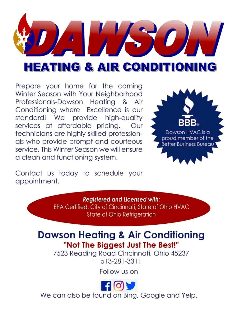 Slide of Dawson Heating & Air Conditioning