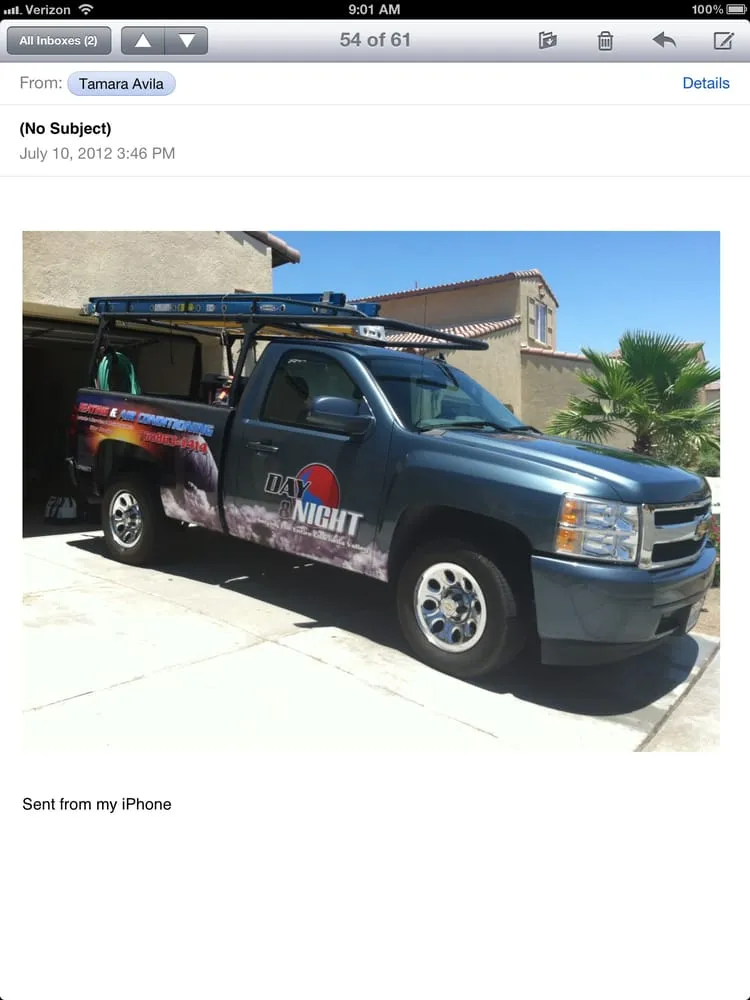 Slide of Day & Night Heating & Air Conditioning