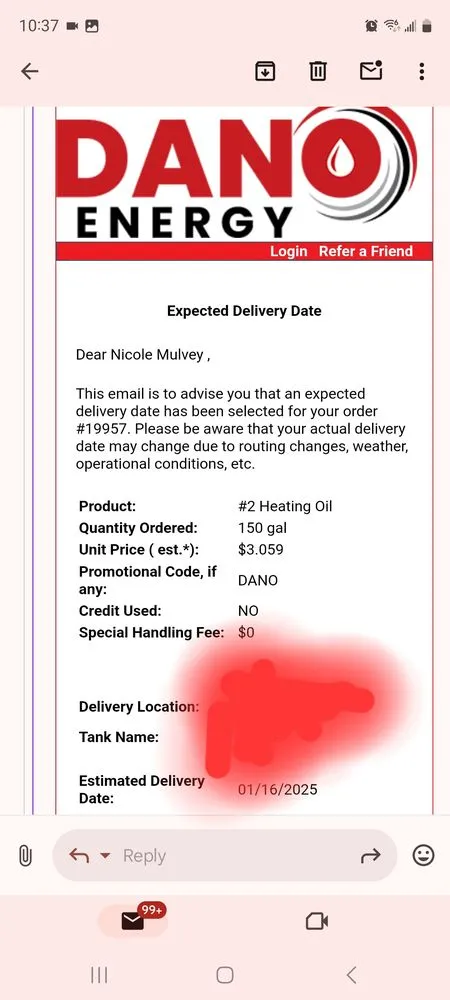 Slide of Day & Nite Heating Oil