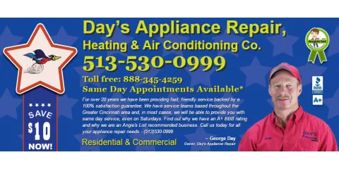 Slide of Day's Appliance Repair