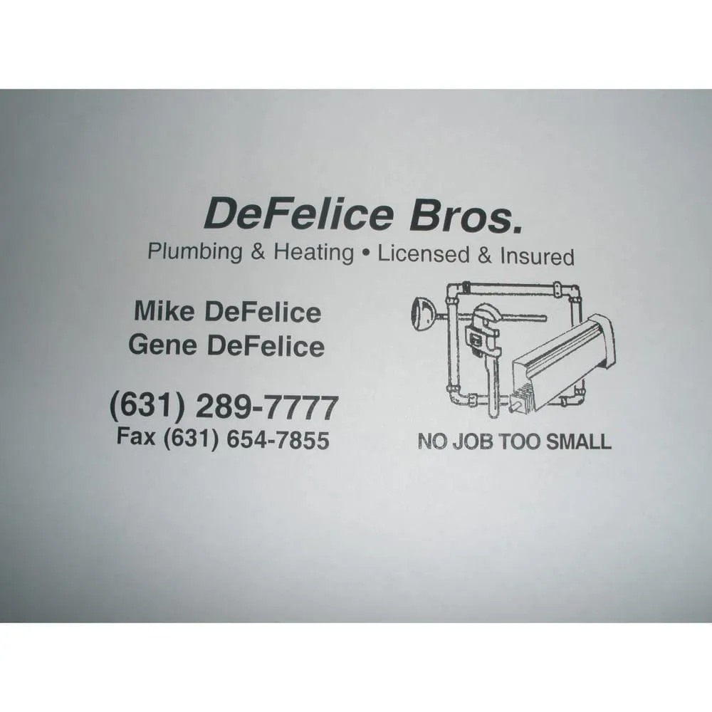 Slide of De Felice Brothers Plumbing & Heating
