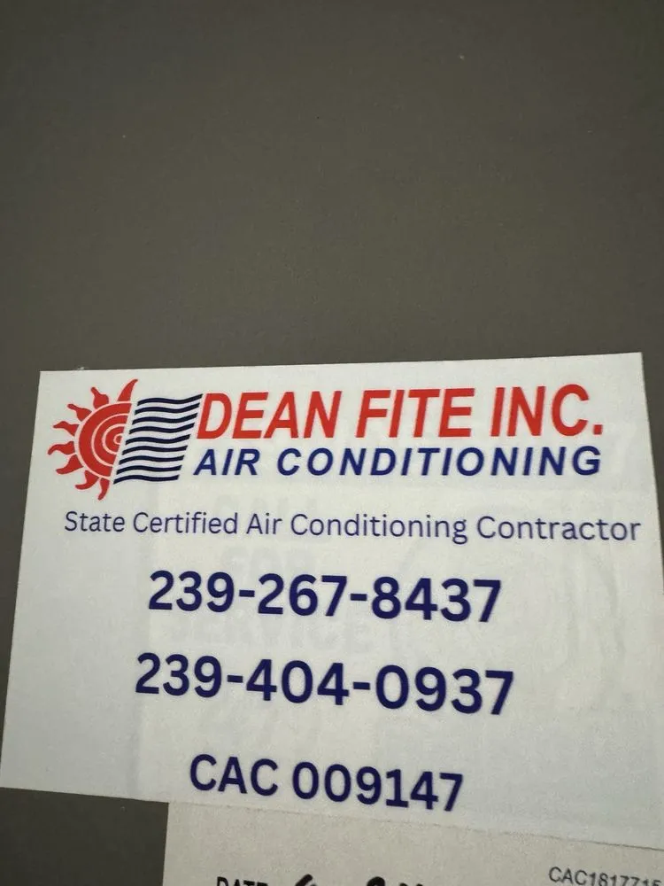 Slide of Dean Fite Air Conditioning