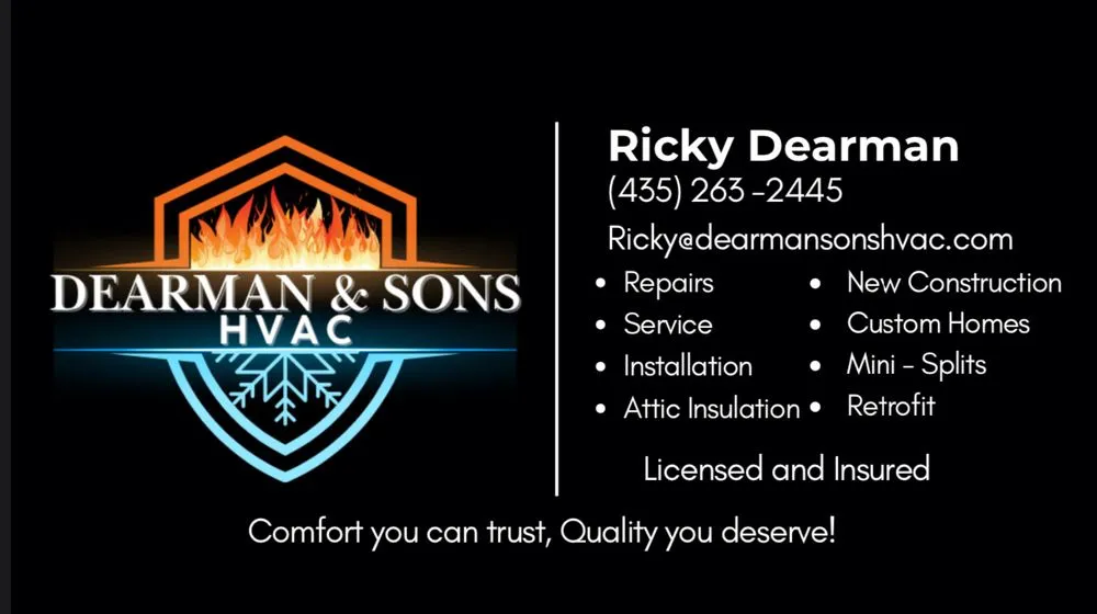 Certified furnace service in New Harmony, UT by Dearman & Sons Hvac