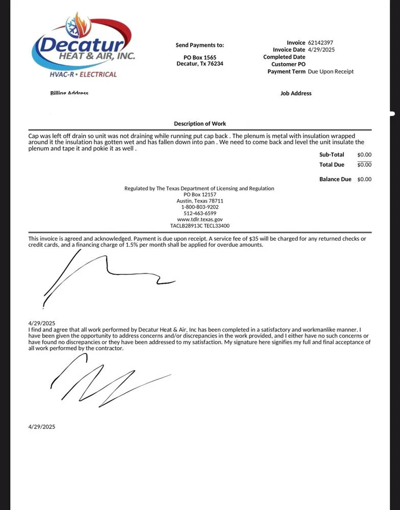 Slide of Decatur Heat & Air