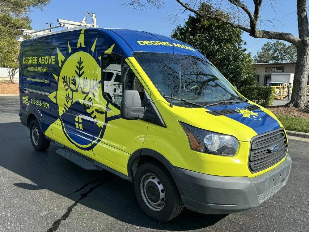 Slide of Degree Above Heating and Air