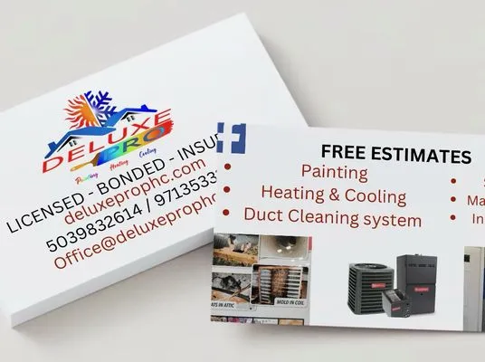 Deluxe pro painting heating & cooling Logo