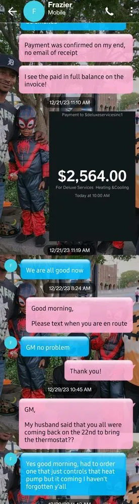 Slide of Deluxe Services Heating & Cooling