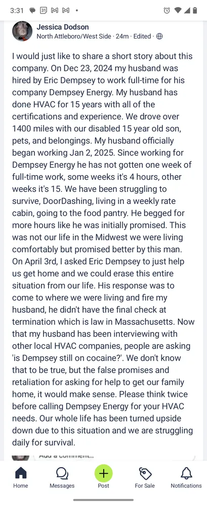 Slide of Dempsey Energy