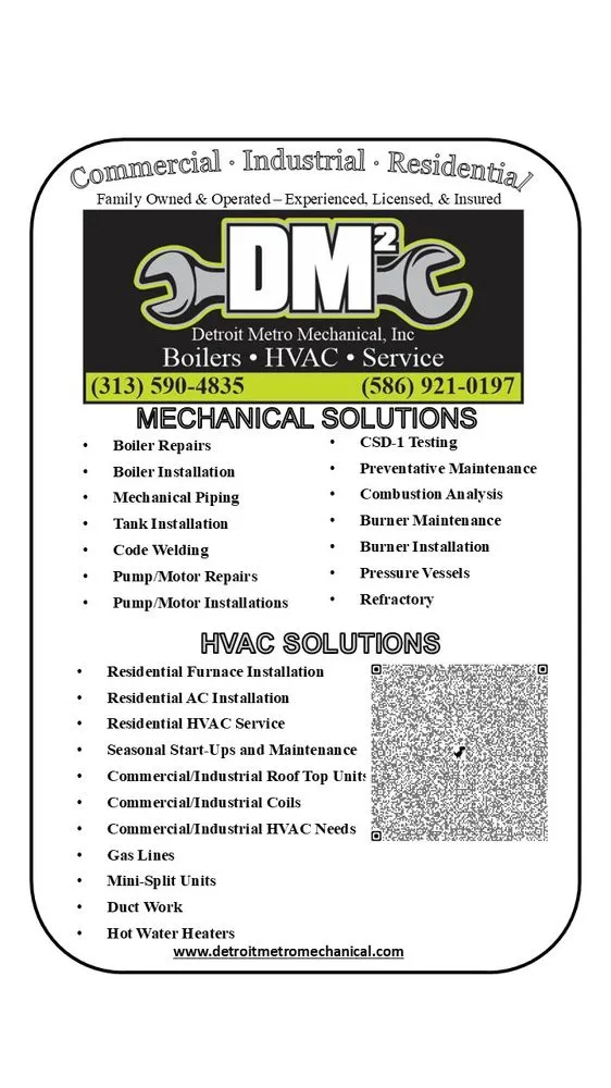 Slide of Detroit Metro Mechanical