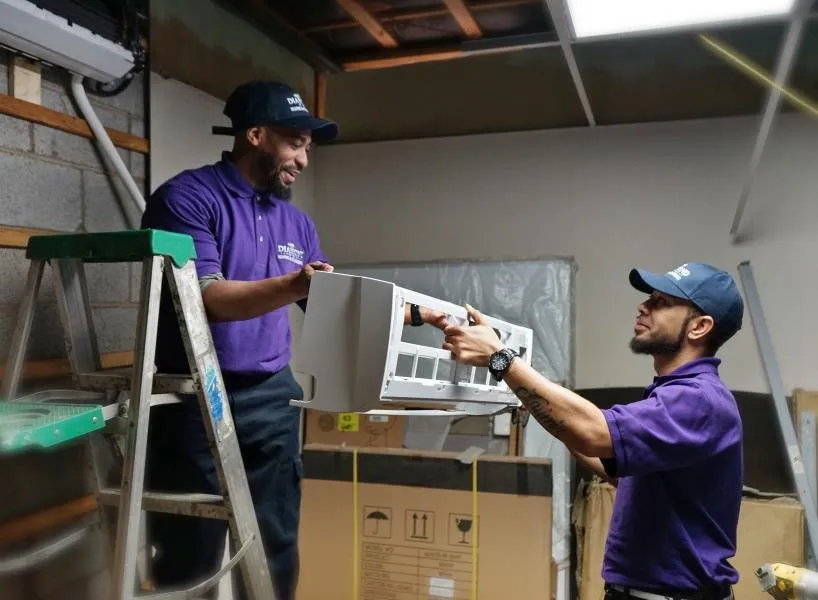 Professional AC repair for residential systems in Winston-Salem, NC by Diamond Heating and Cooling Services