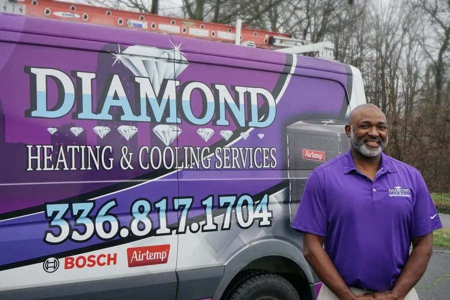 Reliable AC installation same-day service in Winston-Salem, NC by Diamond Heating and Cooling Services