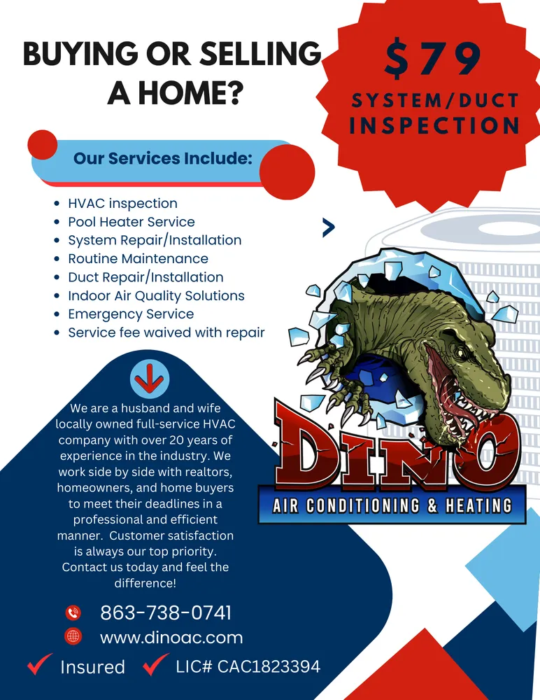 Slide of Dino Air Conditioning & Heating