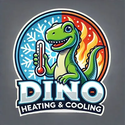 Dino Heating & Cooling Logo