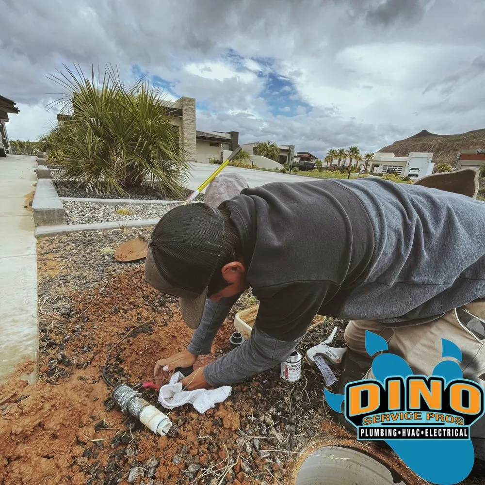 Emergency heating and cooling service in St. George, UT by Dino Plumbing & Service Pros