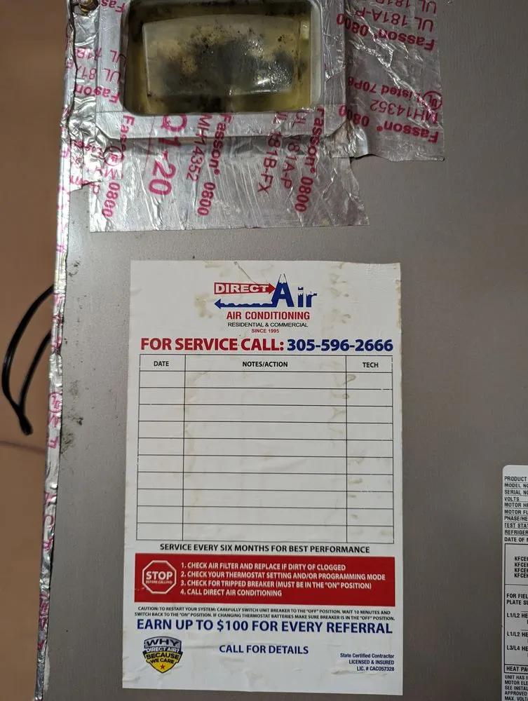 Slide of Direct Air Conditioning