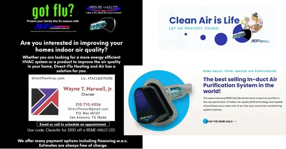 Slide of Direct-Flo Heating and Air