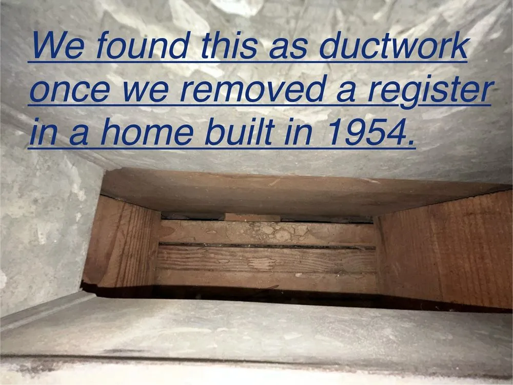 Slide of Dirty Ducts The Ductwork Experts