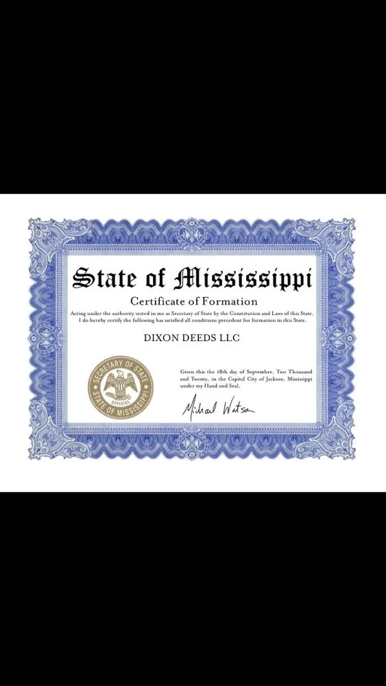 Slide of Dixon Deeds