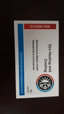 Dj's Heating & Cooling Logo