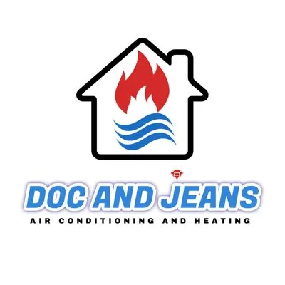 Doc and Jeans Air Conditioning and Heating Service Logo