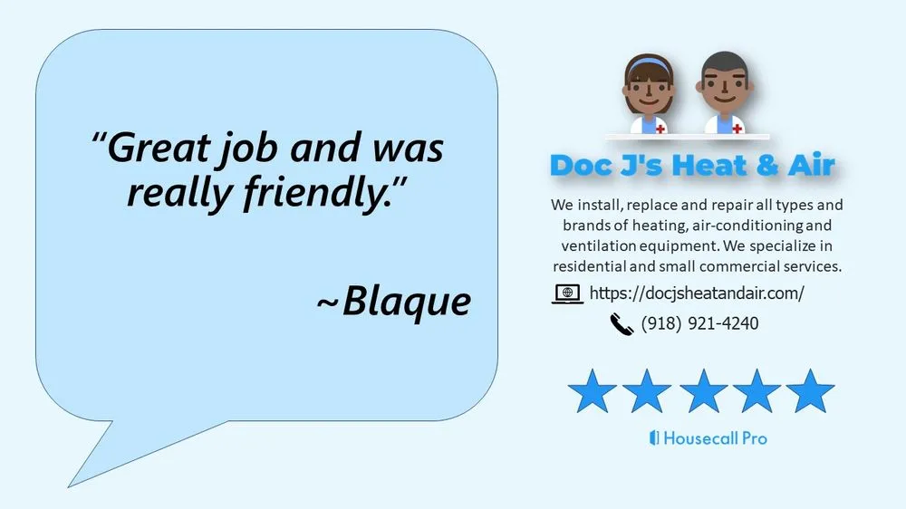 Slide of Doc J's Heat and Air