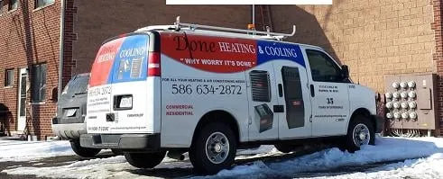 Done Heating & Cooling Logo