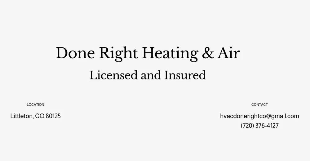 Slide of Done Right Heating & Air