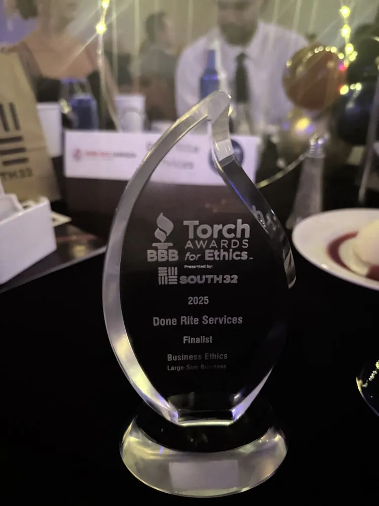 Slide of Done Rite Services