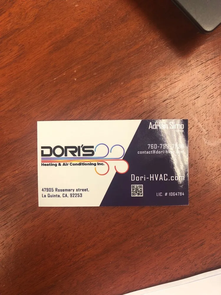 Slide of Dori’s Heating & Air Conditioning Services