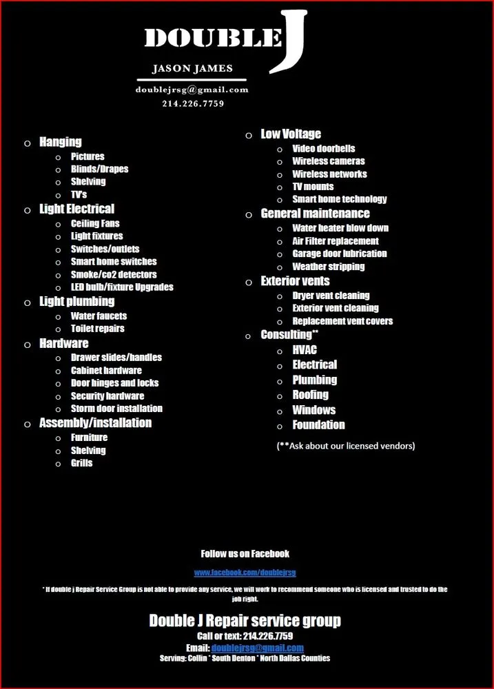 Slide of Double J Repair Service Group