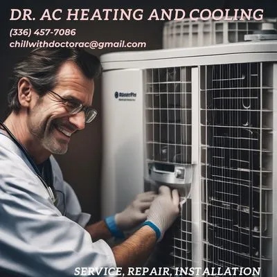 Dr. AC Heating and Cooling Logo