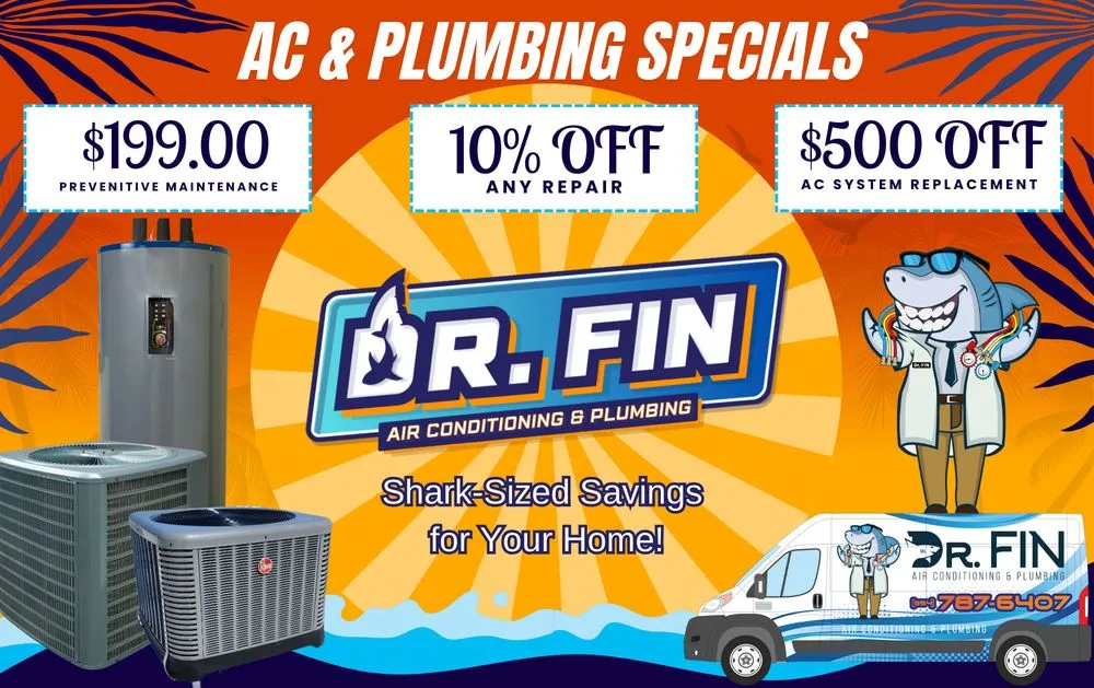 Slide of Dr. Fin AC & Plumbing