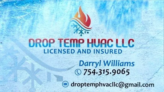 Slide of Drop Temp HVAC