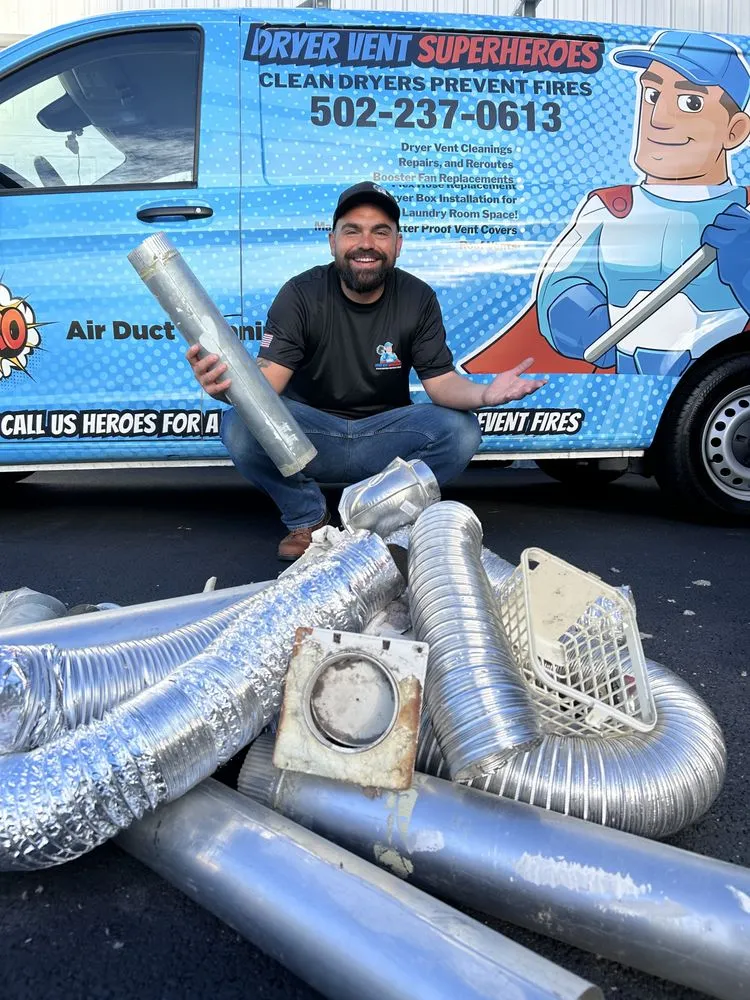 Slide of Dryer Vent Superheroes Louisville